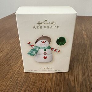 Hallmark Keepsake Christmas Ornament 2007 Grandson Snowman Holiday